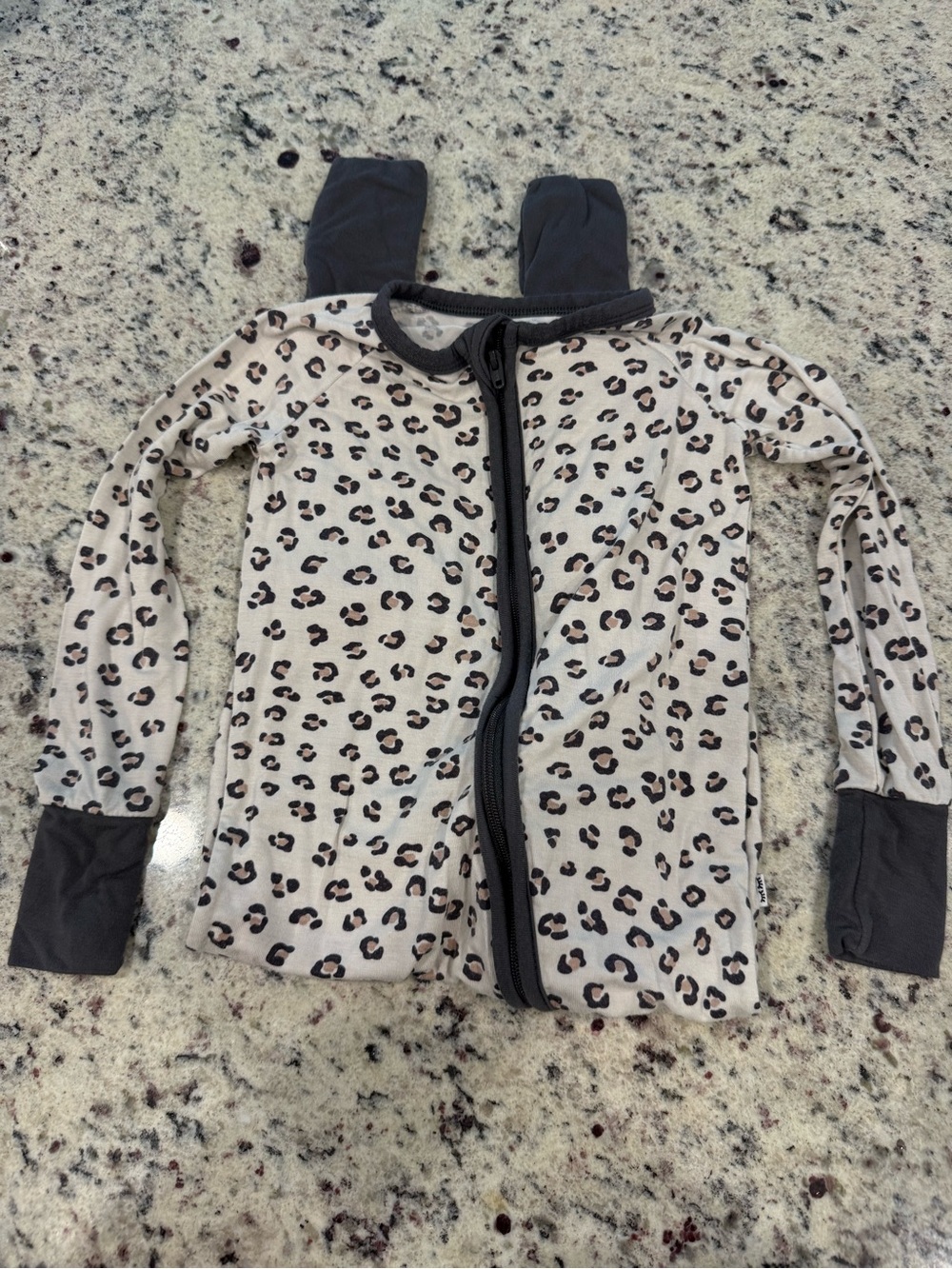 Little Sleepies Leopard Print Zippy